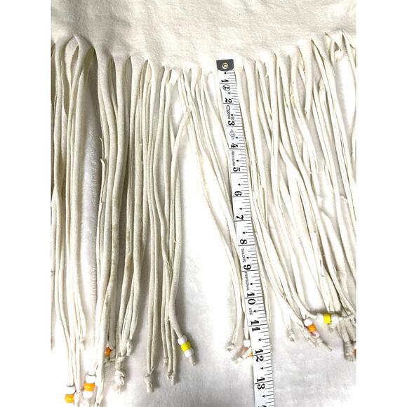 Pacifico Beer Fringe Crop Top Beaded DIY Rework S - Picture 5 of 7